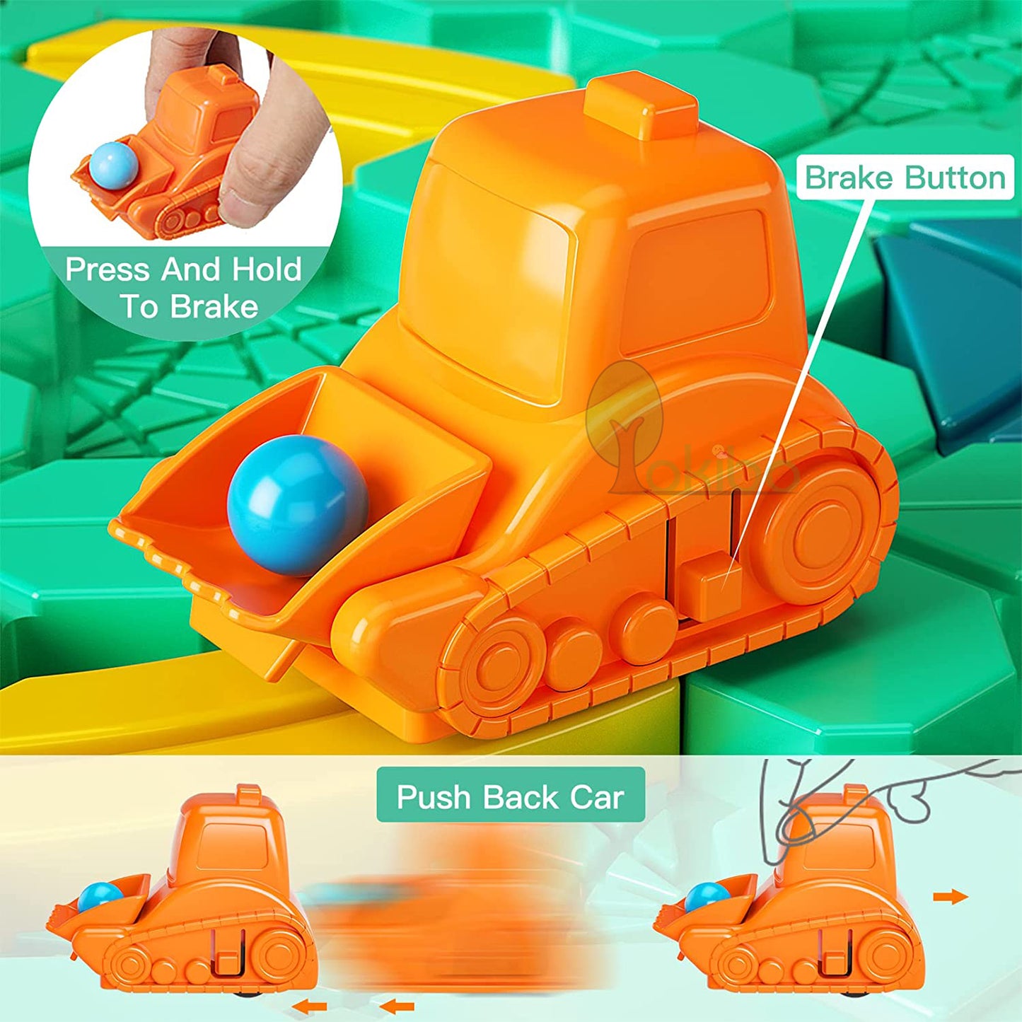 Build-A-Track Brain Teaser Puzzles for Kids Levels & 100+ Skill-Building Challenges, Fun Home, STEM Activity
