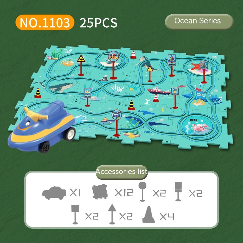 Electric Jigsaw Track Puzzle - 3 Themes