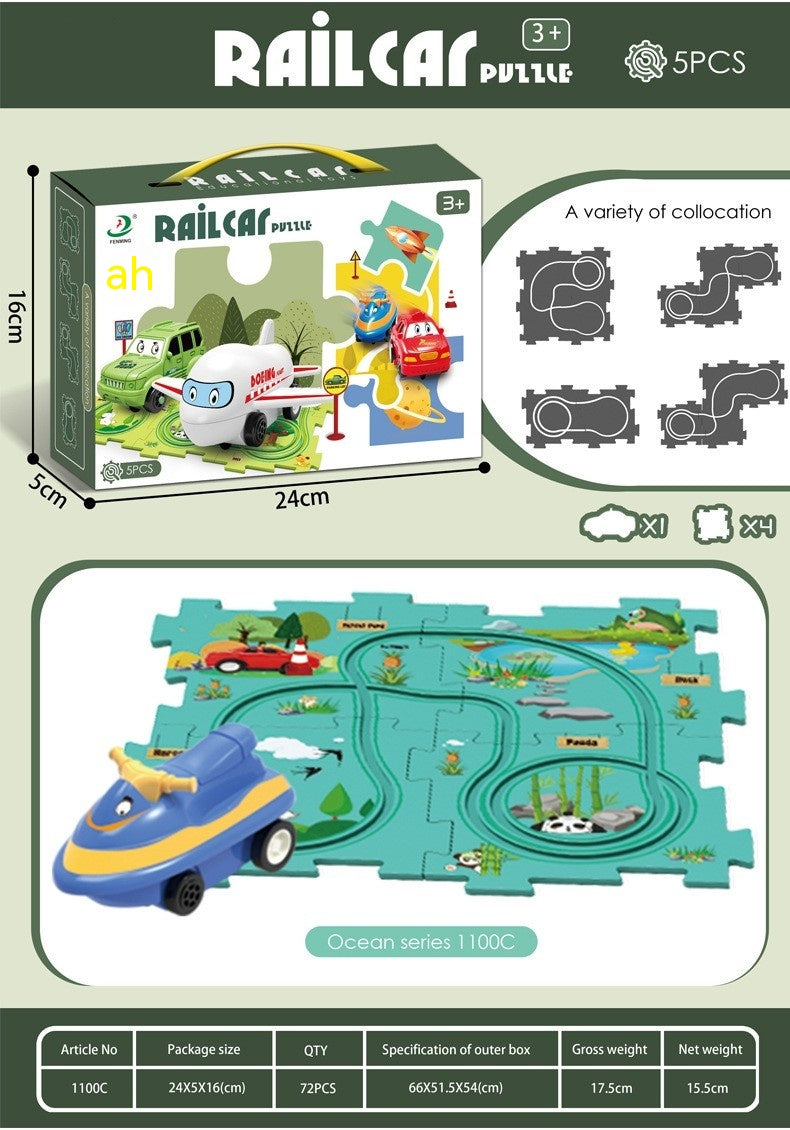 Electric Jigsaw Track Puzzle - 3 Themes