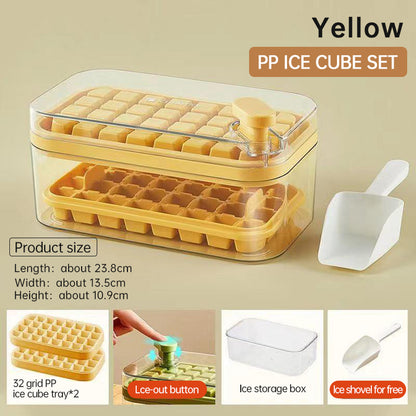 Ice Cube Tray With Lid and Bin