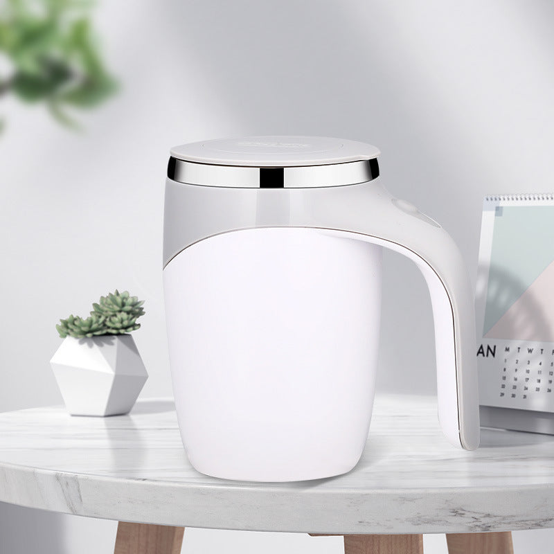 Automatic Self-Stirring Hot Chocolate or Coffee Mug