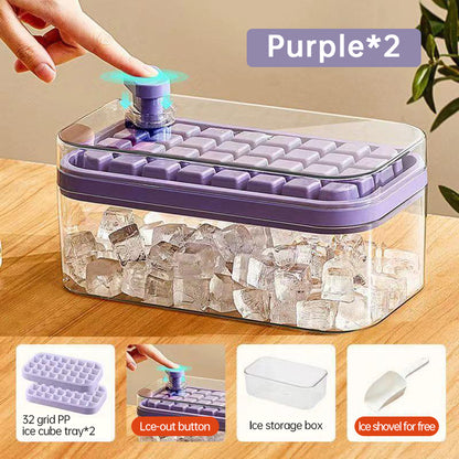 Ice Cube Tray With Lid and Bin