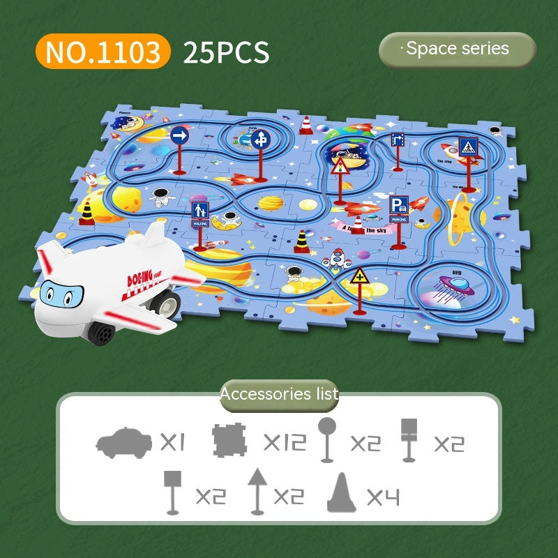 Electric Jigsaw Track Puzzle - 3 Themes