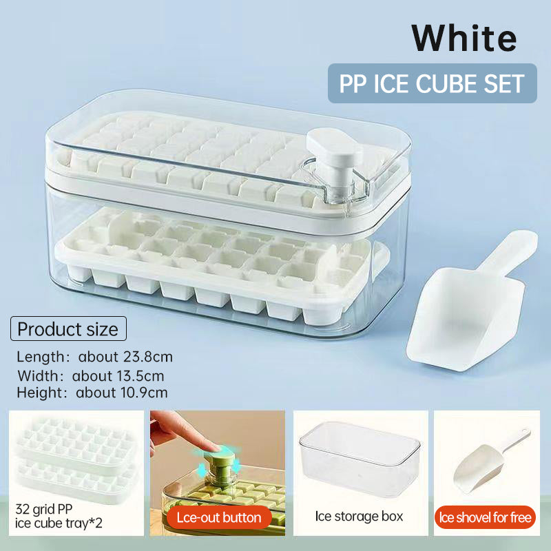 Ice Cube Tray With Lid and Bin