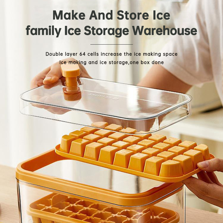 Ice Cube Tray With Lid and Bin