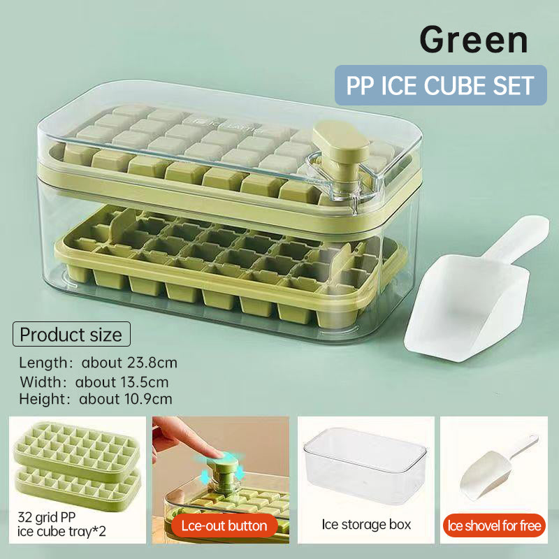 Ice Cube Tray With Lid and Bin