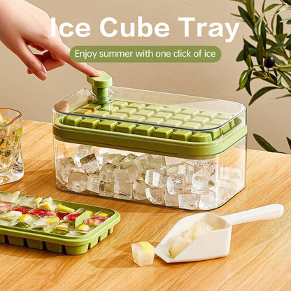 Ice Cube Tray With Lid and Bin