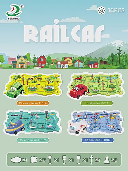 Electric Jigsaw Track Puzzle - 3 Themes